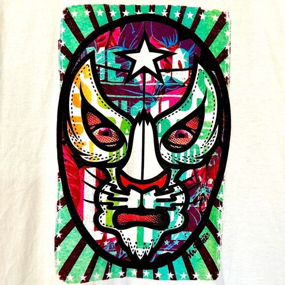 Lucha Libre Shirt Cancun Mr Kone Masked Wrestler Luchadore Mexico Size M - Picture 2 of 6